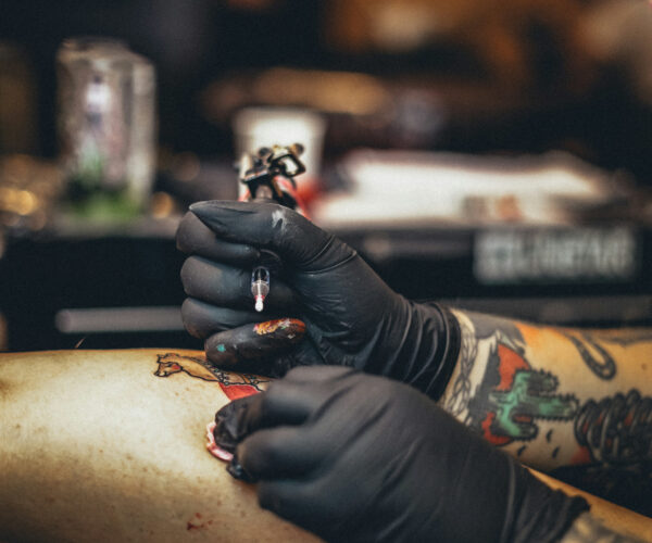 Tattoo studio interior