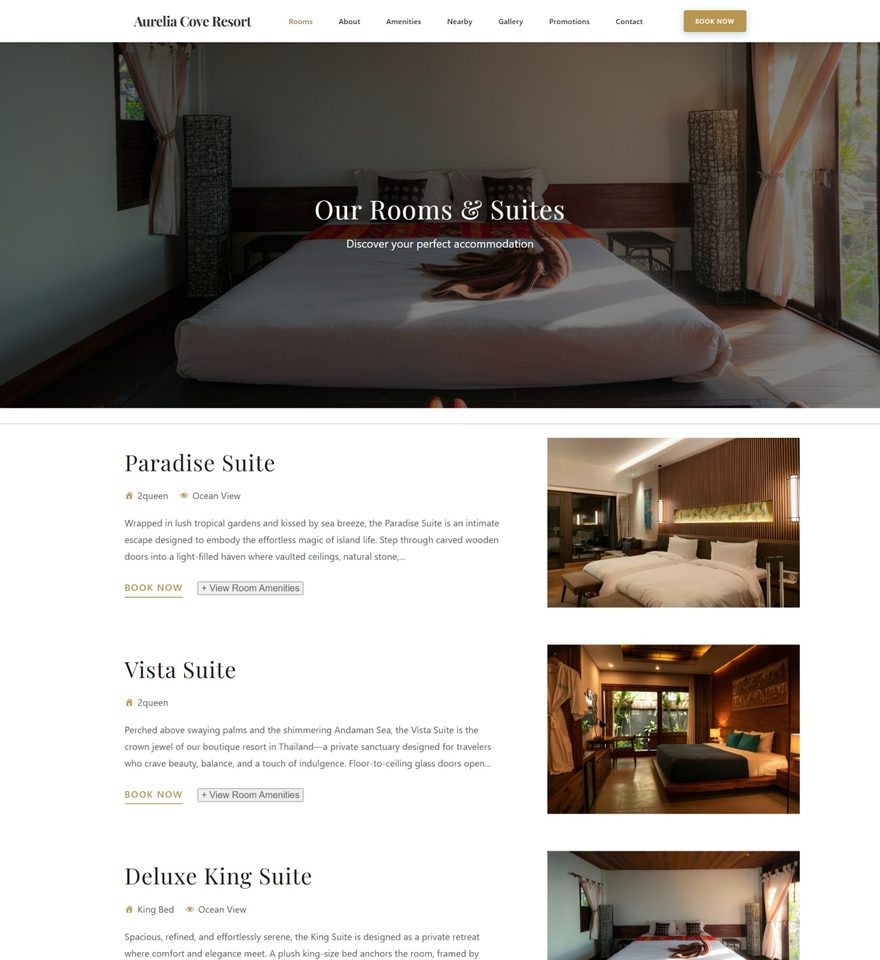 Aurelia Cove Resort — powered by ReservePress Hotels