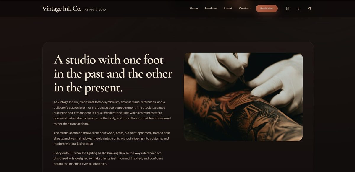 ReservePress Studio Theme about page — artist cards