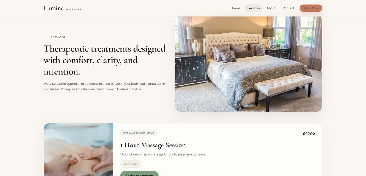 ReservePress Wellness services page